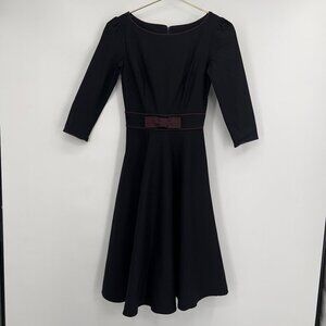 Stop Staring! by Alicia Estrada Black Fit & Flare Dress Size Small NWT